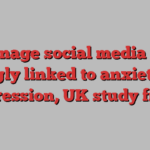 Teenage social media use strongly linked to anxiety and depression, UK study finds