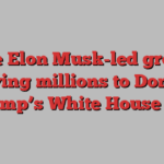 The Elon Musk-led group driving millions to Donald Trump’s White House bid