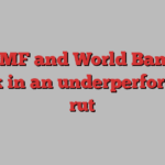 The IMF and World Bank are stuck in an underperforming rut