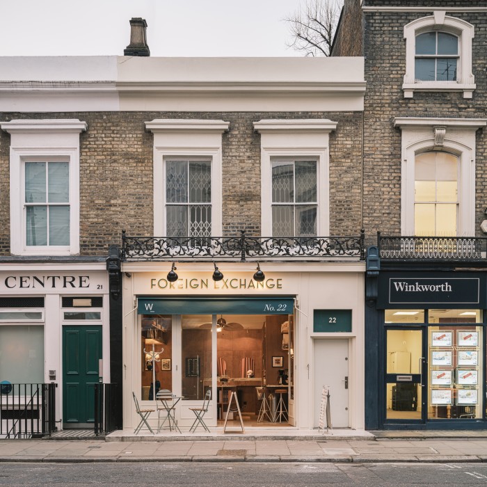 The shopfront on Leinster Terrace