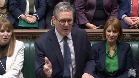 Prime Minister Sir Keir Starmer speaking during Prime Minister’s Questions in the House of Commons