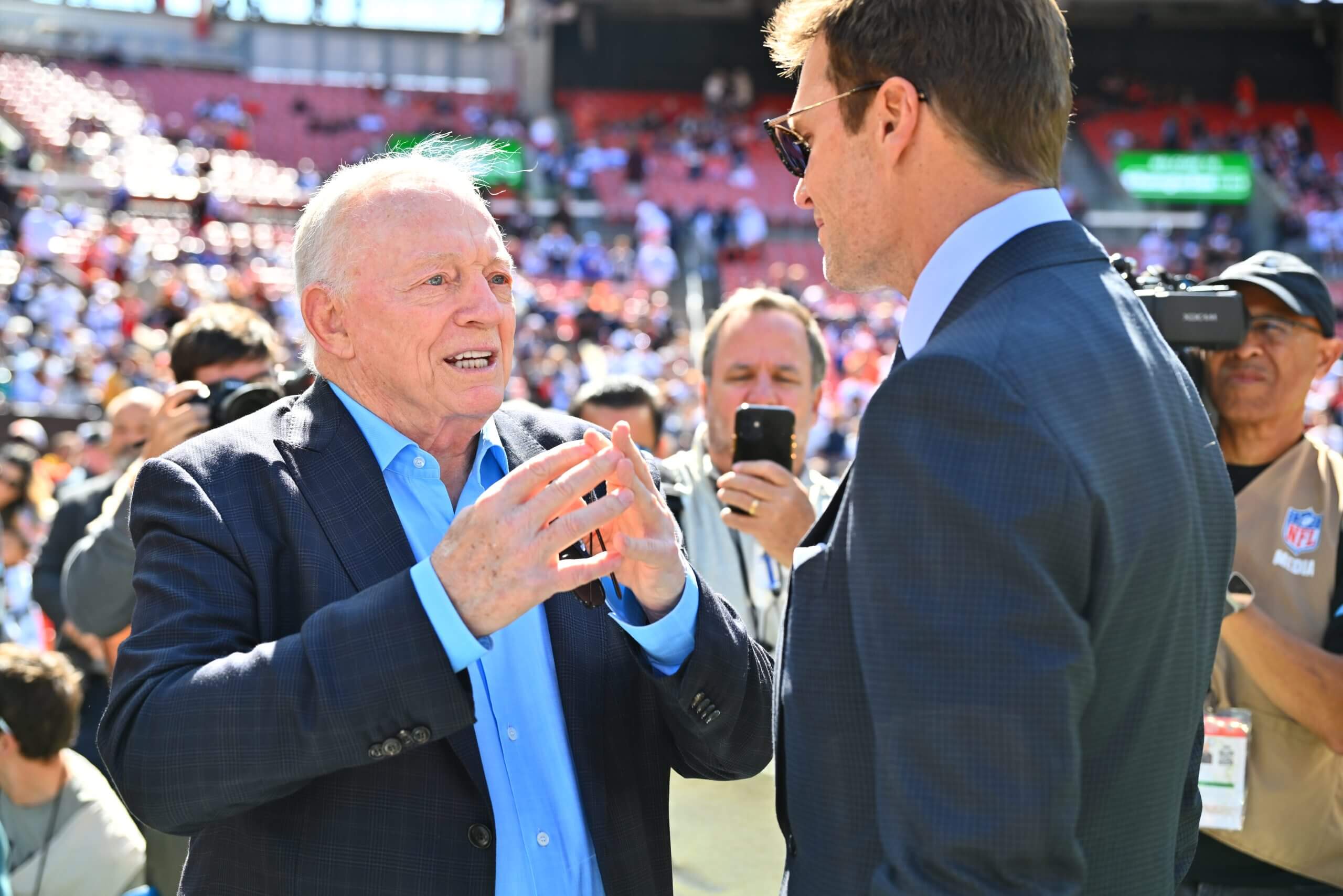 Jerry Jones and Tom Brady