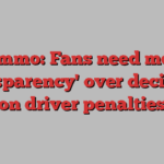 Tommo: Fans need more 'transparency' over decisions on driver penalties