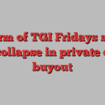 UK arm of TGI Fridays saved from collapse in private equity buyout