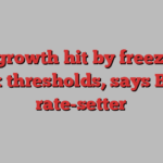 UK growth hit by freeze on tax thresholds, says BoE rate-setter