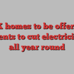 UK homes to be offered payments to cut electricity use all year round