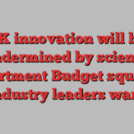 UK innovation will be undermined by science department Budget squeeze, industry leaders warn