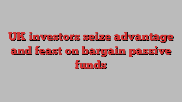 UK investors seize advantage and feast on bargain passive funds