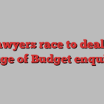 UK lawyers race to deal with deluge of Budget enquiries