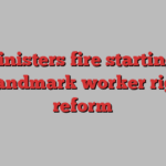 UK ministers fire starting gun on landmark worker rights reform