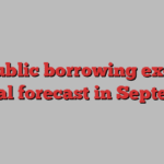 UK public borrowing exceeds official forecast in September