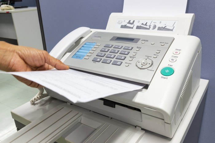 A fax machine 