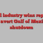 US oil industry wins reprieve to avert Gulf of Mexico shutdown