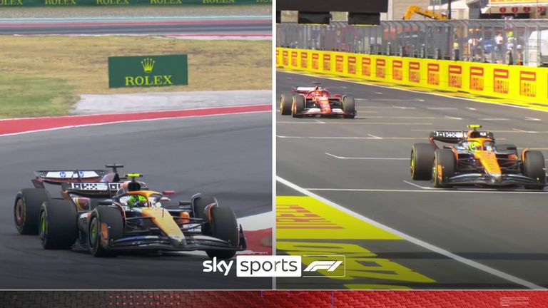 While Max Verstappen comfortably won the Sprint, Carlos Sainz overtook Lando Norris for second on the last lap before the McLaren driver almost collided with Charles Leclerc.