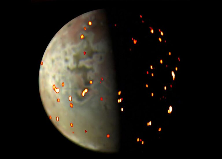 Polar Volcanoes on Jupiter’s Fiery Moon Io Unlock Mysteries of Tidal Heating