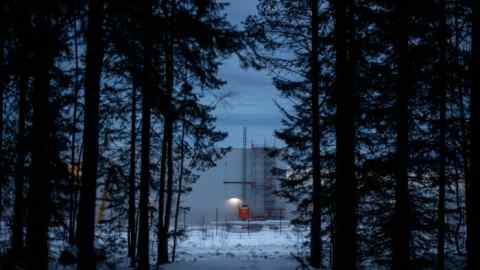 The Northvolt gigafactory near the town of Skellefteå, near the Arctic circle in Northern Sweden