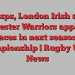 Wasps, London Irish and Worcester Warriors apply for places in next season’s Championship | Rugby Union News