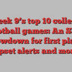 Week 9’s top 10 college football games: An SEC showdown for first place, upset alerts and more