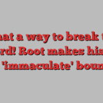 What a way to break the record! Root makes history after 'immaculate' boundary