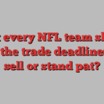 What every NFL team should do at the trade deadline: Buy, sell or stand pat?