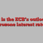 What is the ECB’s outlook for Eurozone interest rates?