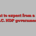 What to expect from a new B.C. NDP government