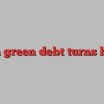 When green debt turns brown