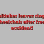 Whittaker leaves ring in wheelchair after freak accident!