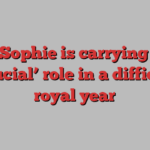 Why Sophie is carrying out a ‘crucial’ role in a difficult royal year