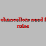 Why chancellors need fiscal rules