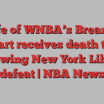 Wife of WNBA’s Breanna Stewart receives death threat following New York Liberty defeat | NBA News