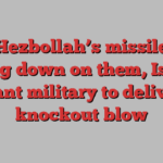 With Hezbollah’s missiles still raining down on them, Israelis want military to deliver knockout blow