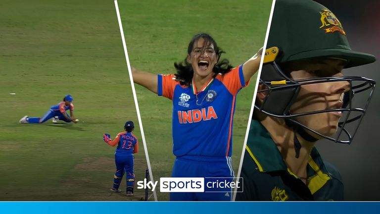 Indias Renuka Singh claims back-to-back wickets in her sides clash against Australia in the Women&#39;s T20 World Cup