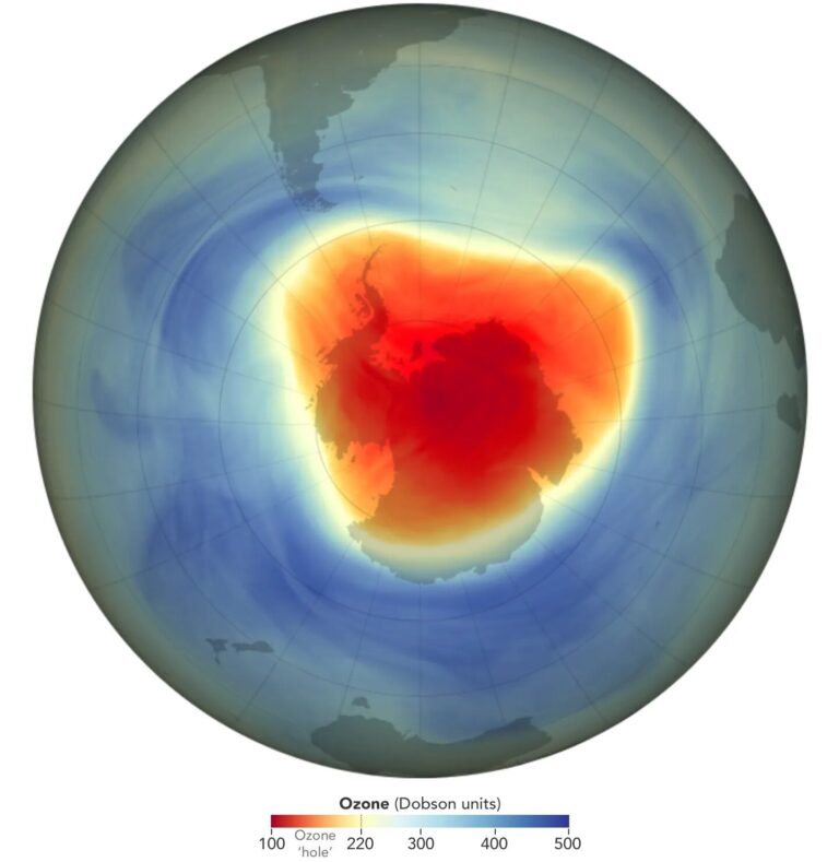 NASA and NOAA rank 2024 ozone hole as 7th-smallest since recovery began