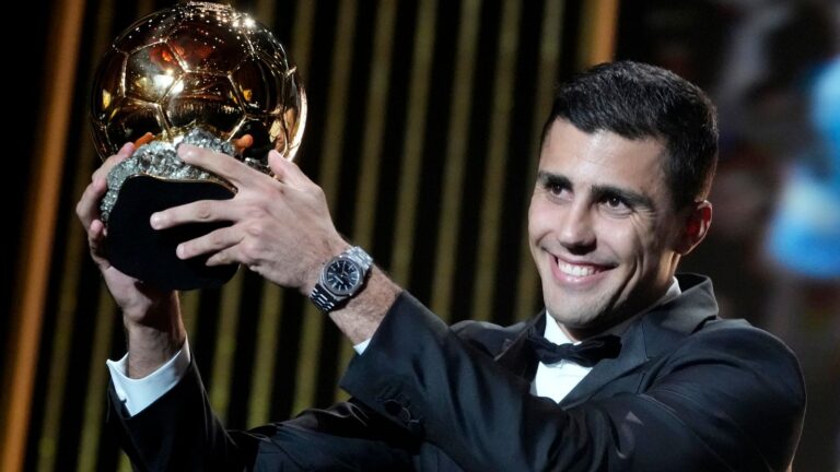 Rodri wins Ballon d’Or 2024: Man City midfielder pips Vinicius Junior to crown as Barcelona star Aitana Bonmati wins women’s award | Football News