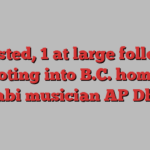 1 arrested, 1 at large following shooting into B.C. home of Punjabi musician AP Dhillon