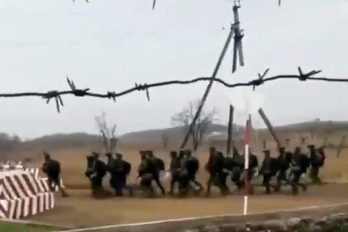 North Korean troops training in Russia 