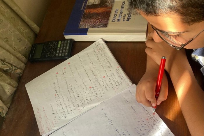 Karam Al-Kurd studying