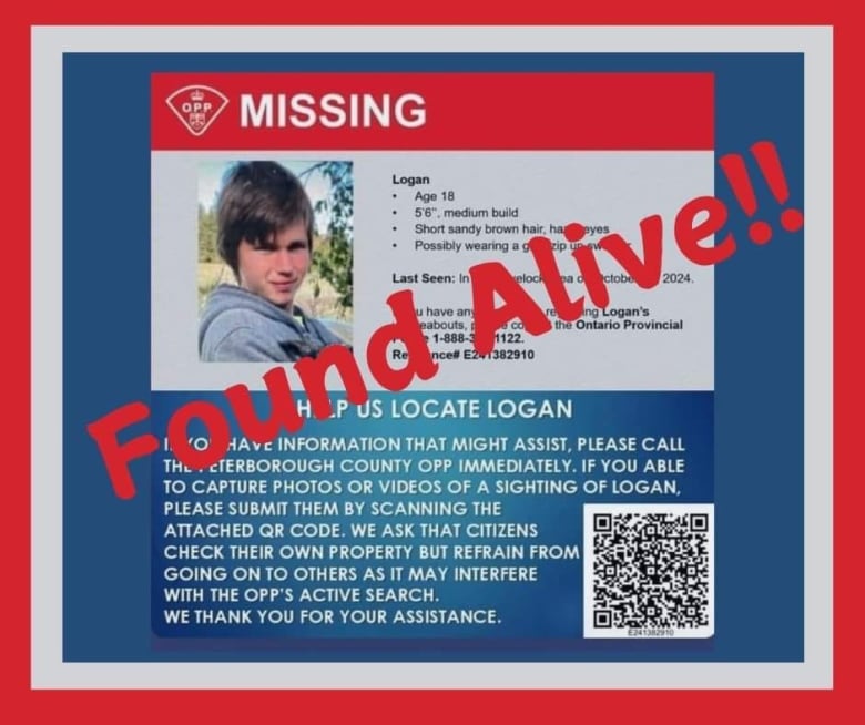 Logan Tozer Missing poster