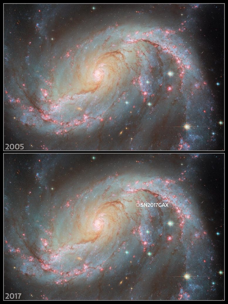 NGC 1672 Supernova SN 2017GAX