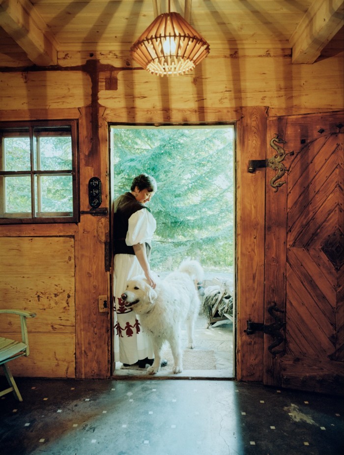 Olowska with Bronka, her Polish Tatra sheepdog