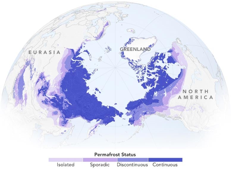 Arctic Permafrost Map