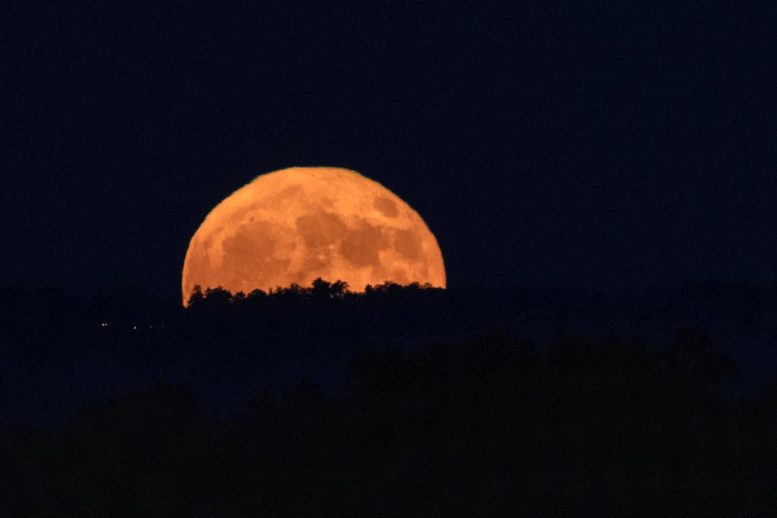 Supermoon Rises Over Rocket City