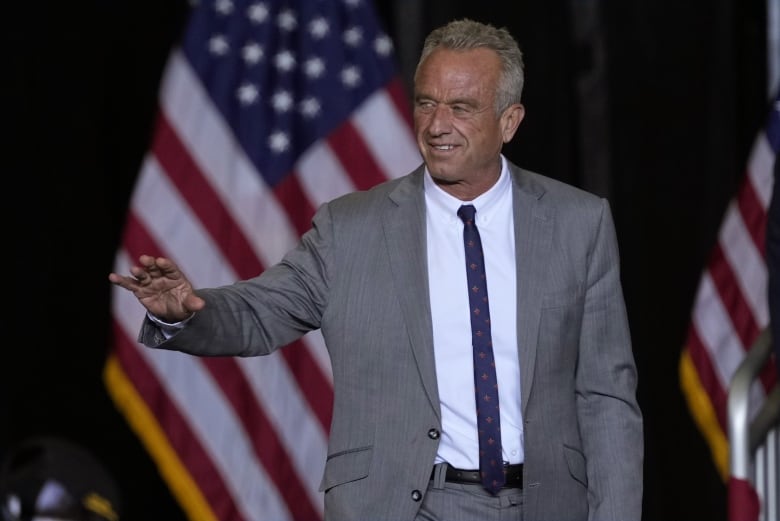 Robert F. Kennedy, Jr., attends a rally for Donald Trump in Milwaukee on Nov. 1, 2024.