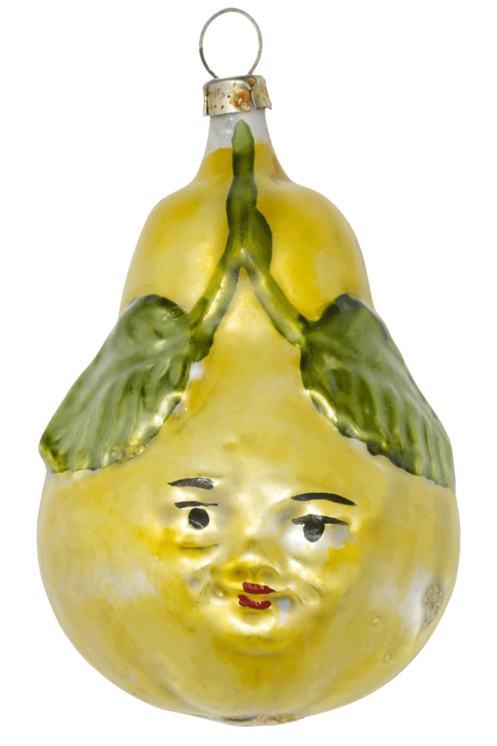 Choosing Keeping Pear Face Christmas ornament, £18