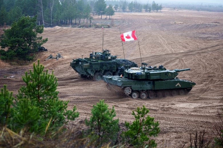 During the military exercise, which started Nov. 1, Canadian tanks and light-armoured vehicles were participating in a scenario along with 12 other nations where they had to battle an enemy that had invaded NATO territory.