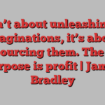 AI isn’t about unleashing our imaginations, it’s about outsourcing them. The real purpose is profit | James Bradley