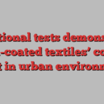 Additional tests demonstrate chalk-coated textiles’ cooling effect in urban environments