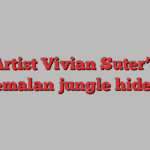 Artist Vivian Suter’s Guatemalan jungle hideaway