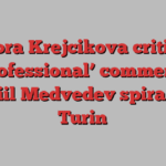 Barbora Krejcikova criticizes ‘unprofessional’ commentary, Daniil Medvedev spirals in Turin